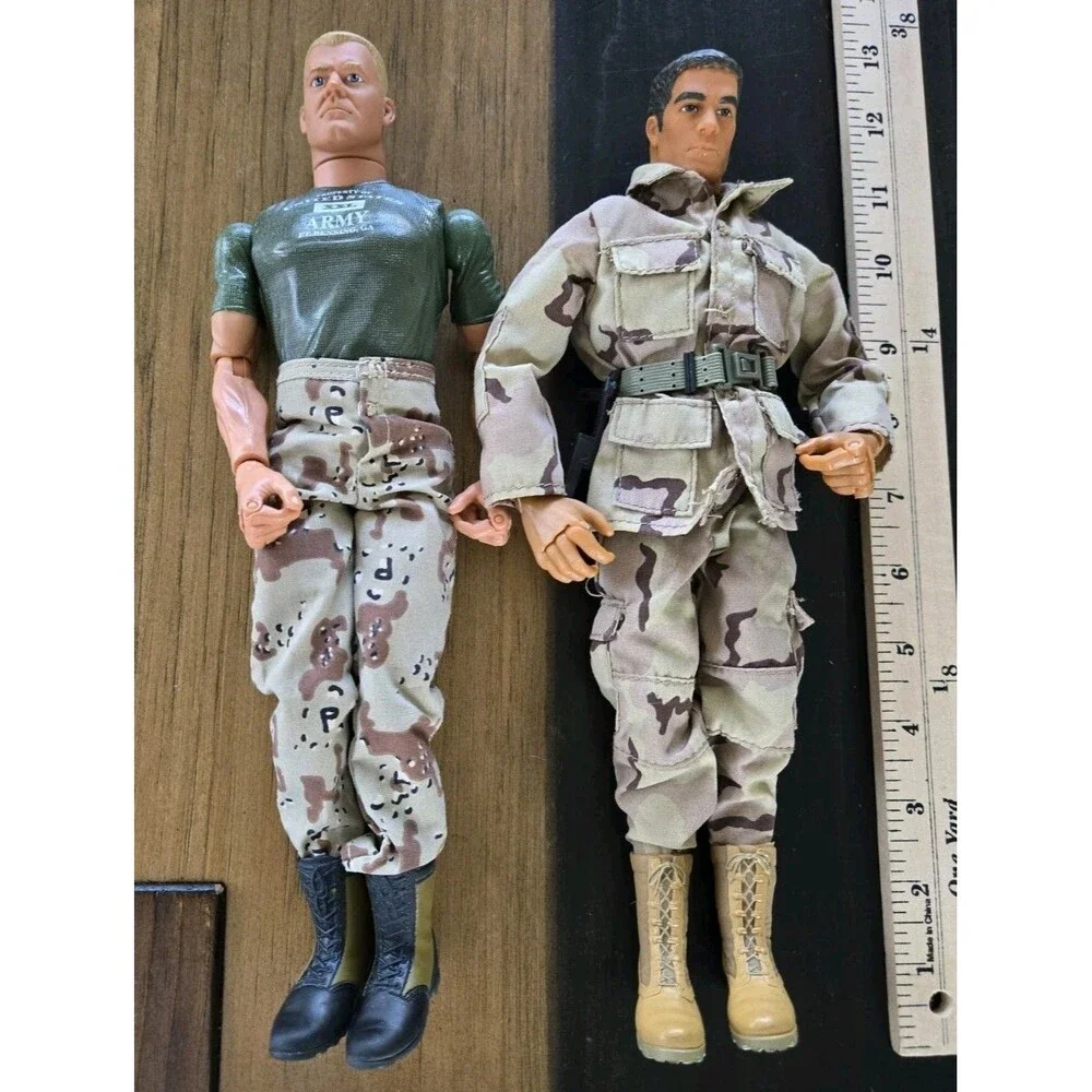 Vintage S/2 GI Joe Hasbro Dolls desert Camouflage Uniforms 12